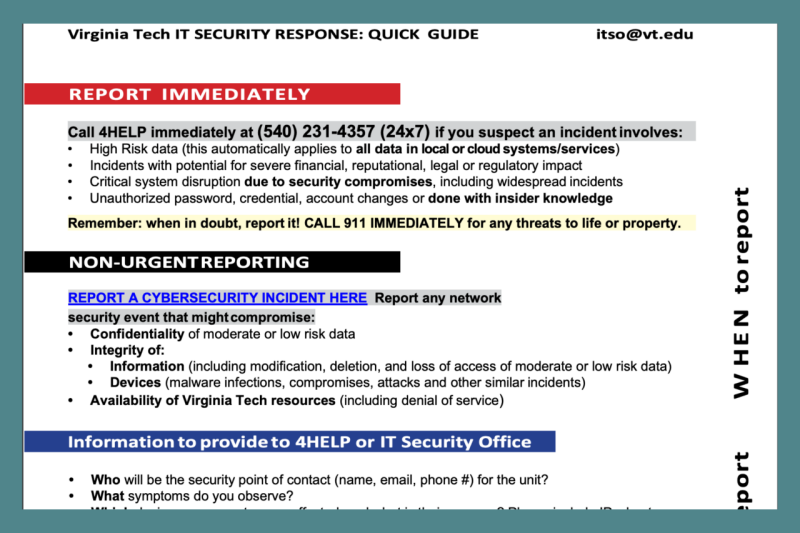 It Security quick guide