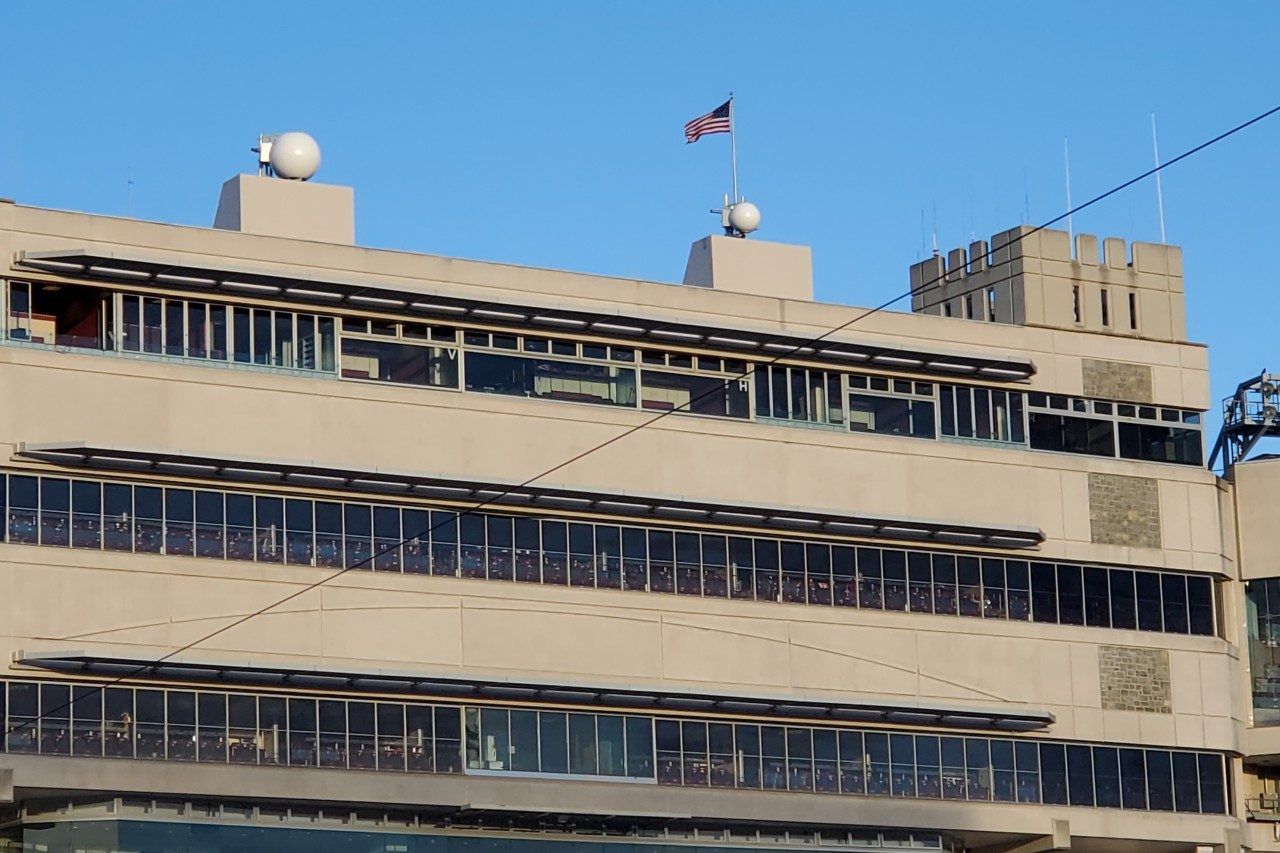 DAS on top of Lane Stadium