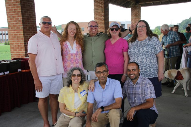 Members of IT-GPS posing together at the 2025 summer picnic. Front row, left to right: Renee Gray, Deepak Bhatnagar, and Tajinder Singh. Back row, left to right: Carl Harris, Megan Stewards, Kyle Johnson, Karen Herrington, and Lisa Sedlak.