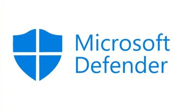 Microsoft Defender logo featuring a blue shield icon next to the text “Microsoft Defender.”