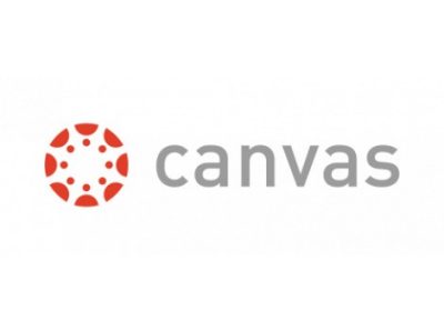 Canvas learning management system logo featuring a red circular icon and the word ‘canvas’ in gray text.