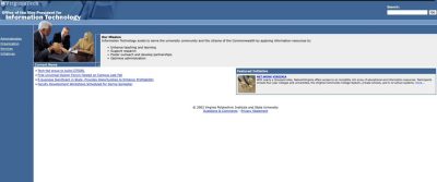 Information Technology website 2002