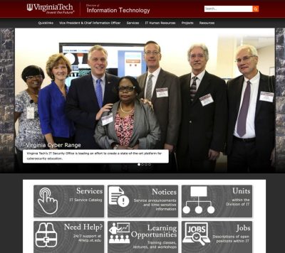 Information Technology website 2016