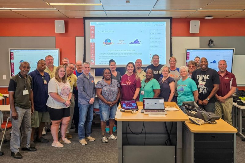 group photo of GenCyber camp attendees