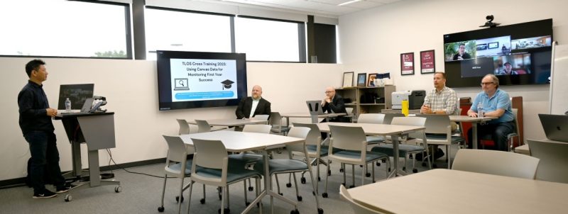 People attending a training course.