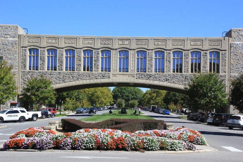 Torgersen bridge in summer